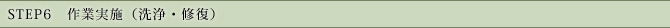 STEP6　洗浄、お洗濯作業