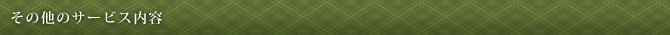 その他のサービス内容